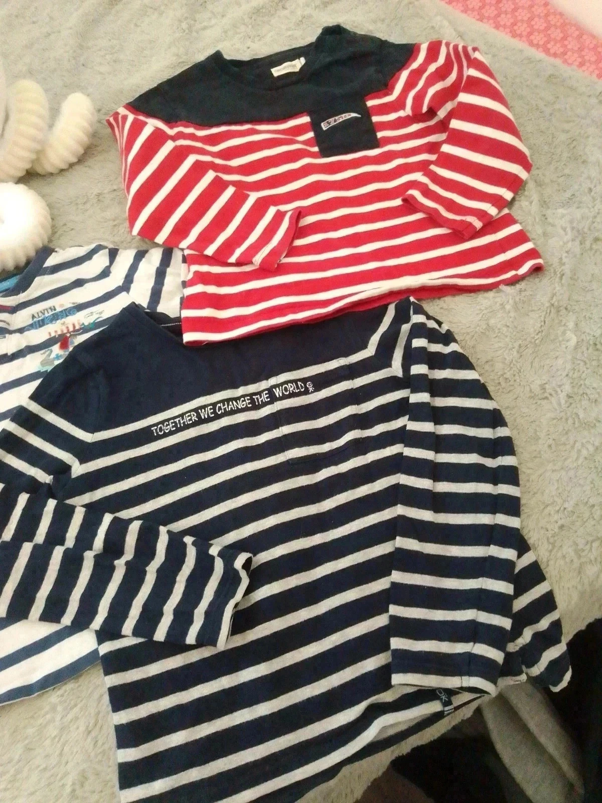 Lot de 3 marinières garçon 5 ans – photo 2